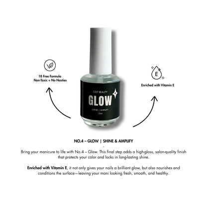 Nail polish bottle labeled &