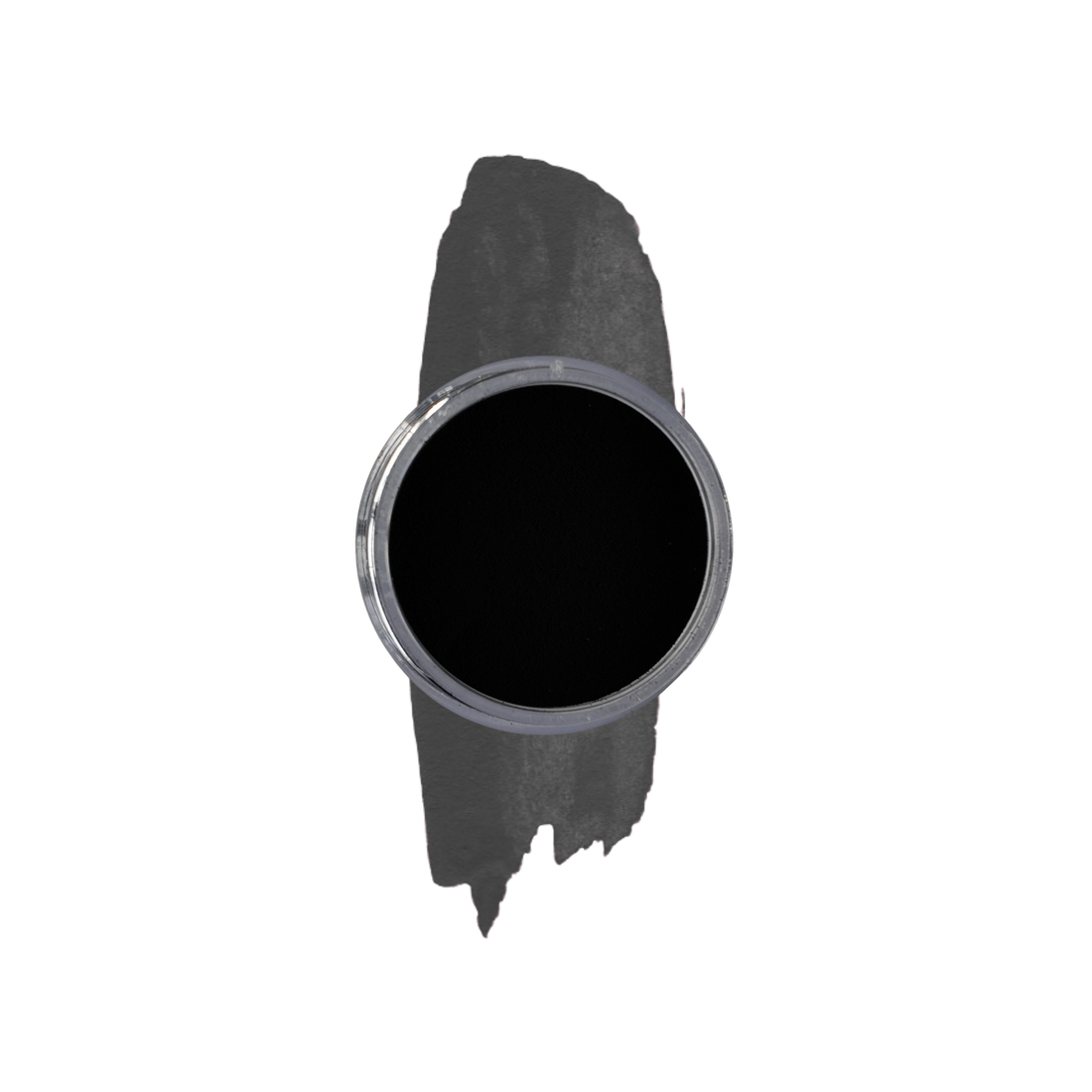 Pot of Ink Nior Black nail Dipping powder on a White background
