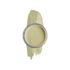 Pot of Pastel Yellow nail Dipping powder on a white background