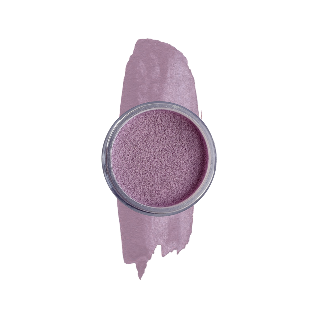 Pot of Lilac Nail Dipping powder on a white background