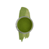 Pot of Matcha Green Nail Dipping powder on a white background