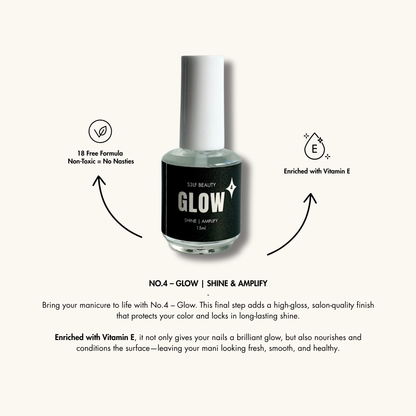 Nail polish bottle labeled &
